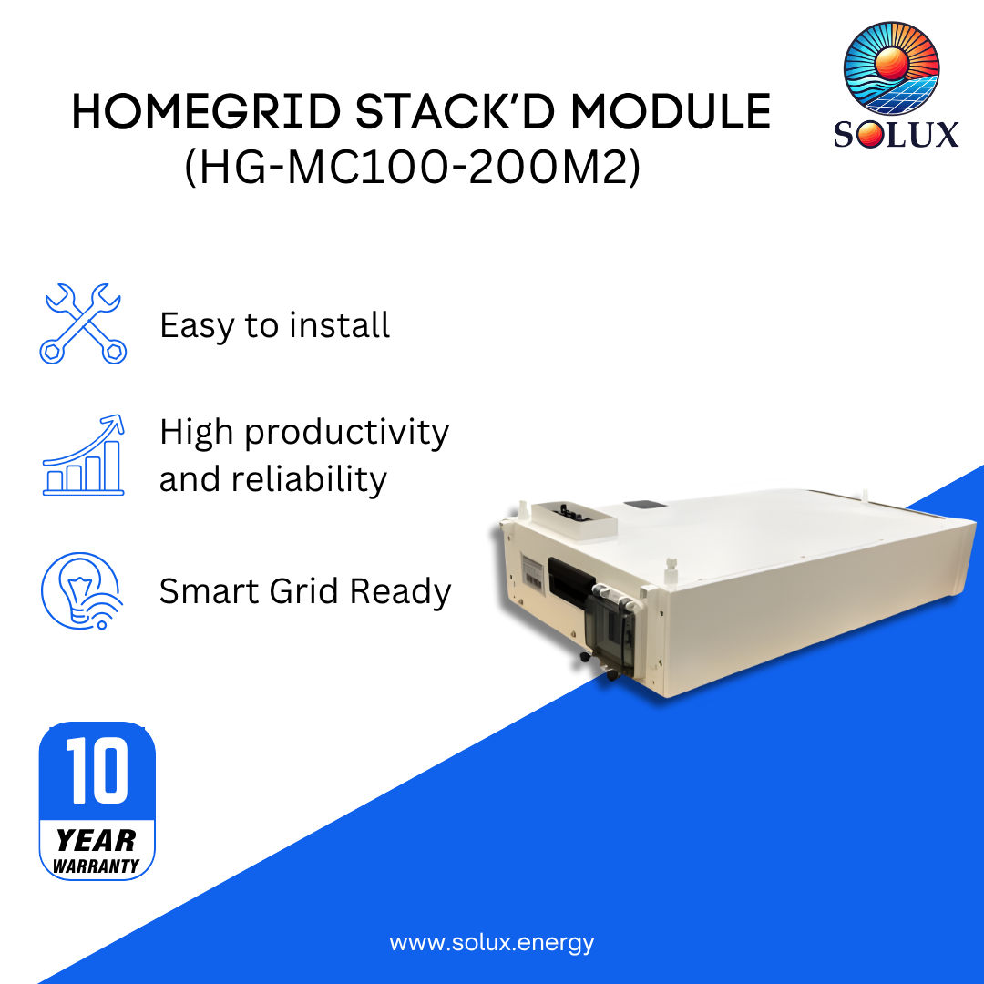 This is an image of Modular Stacking Storage: HomeGrid Battery Base/BMS